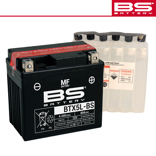 Batería BS Battery BTX5L